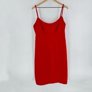 The Limited Red Sheath Dress Sleeveless Spaghetti Size 14 Date Night Holiday